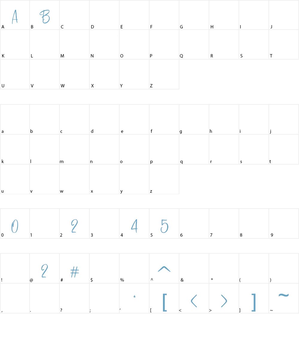 HFF Pessoas Lindas Font Character